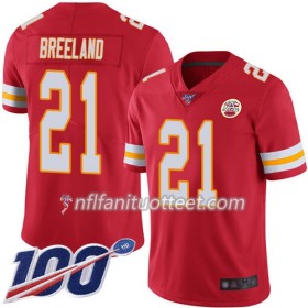 Miesten Kansas City Chiefs NFL Pelipaita Bashaud Breeland 21 Nike Punainen 100th